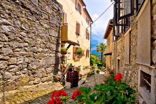 Old stone town of Hum street view