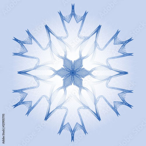 vector openwork lace pattern, snowflake