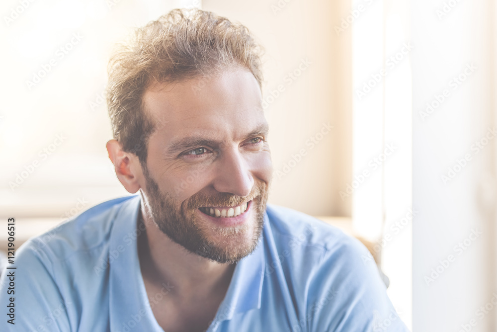 Handsome man at home Handsome man at home