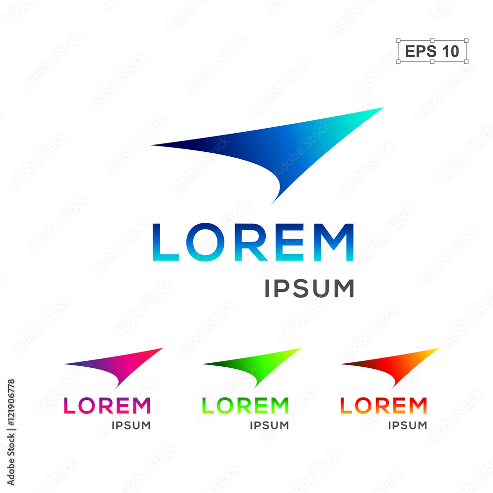 Abstract logo design template,Fly arrow or plane logo Abstract logo design template,Fly arrow or plane logo