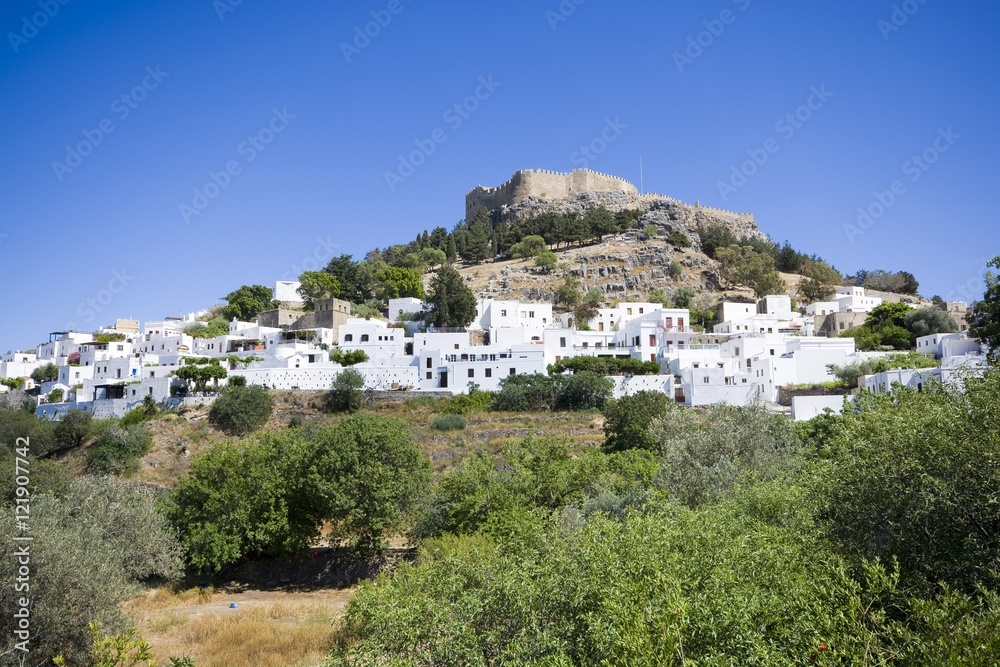 Overall view of Lindos, Rhodes