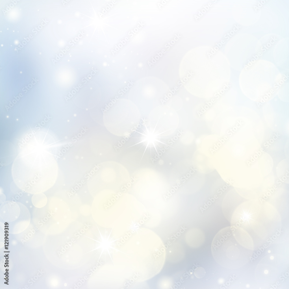 Blue and White Frost Lights Festive background with light beams Blue and White Frost Lights Festive background with light beams