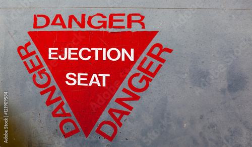 sign on plane
