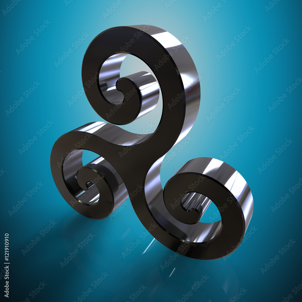 Triskel - 3D Illustration Triskel - 3D Illustration