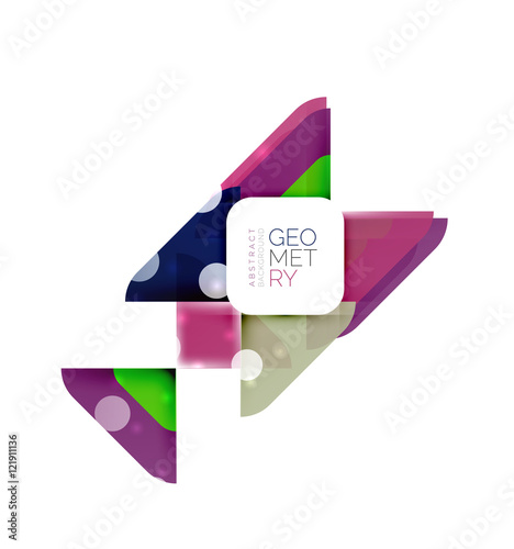 Glittering abstract geometric background