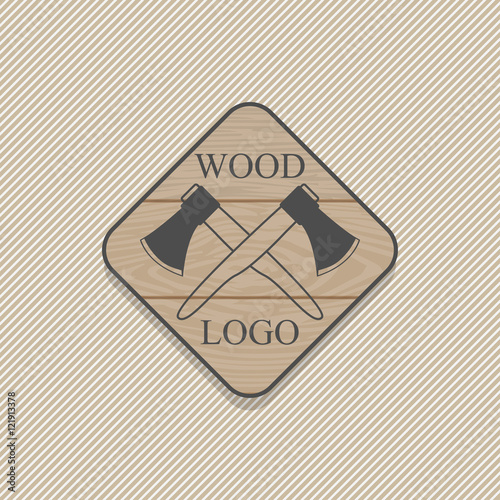 Woodworking badges logos and labels. Interesting design template for your company logo