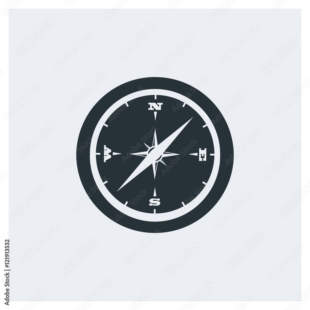 Compass flat icon, image jpg, vector eps, flat web, material icon, icon with grey background Compass flat icon, image jpg, vector eps, flat web, material icon, icon with grey background
