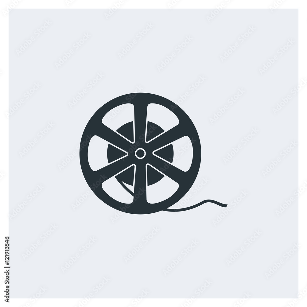 CInema flat icon, image jpg, vector eps, flat web, material icon, icon with grey background CInema flat icon, image jpg, vector eps, flat web, material icon, icon with grey background