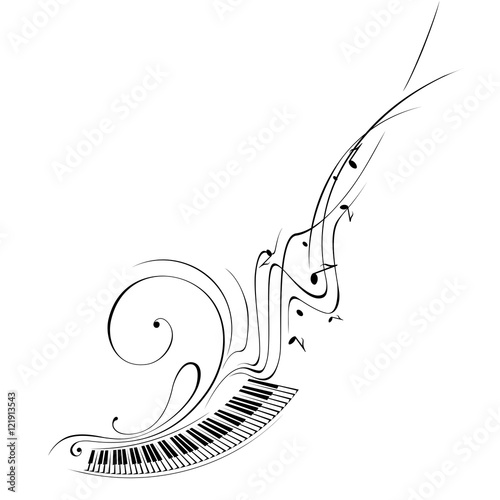 Simplified vector illustration - Music