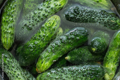 Cucumbers in water