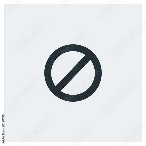 Stop flat icon, block icon, image jpg, vector eps, flat web, material icon, icon with grey background 