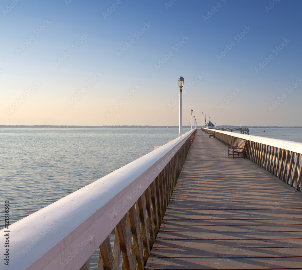 Pier with views to the horizon