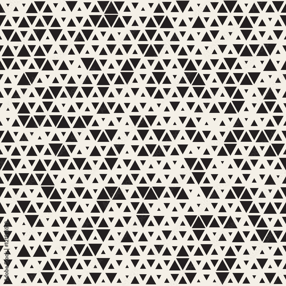 Vector Seamless Black and White Random Size Triangles Grid Pattern Vector Seamless Black and White Random Size Triangles Grid Pattern
