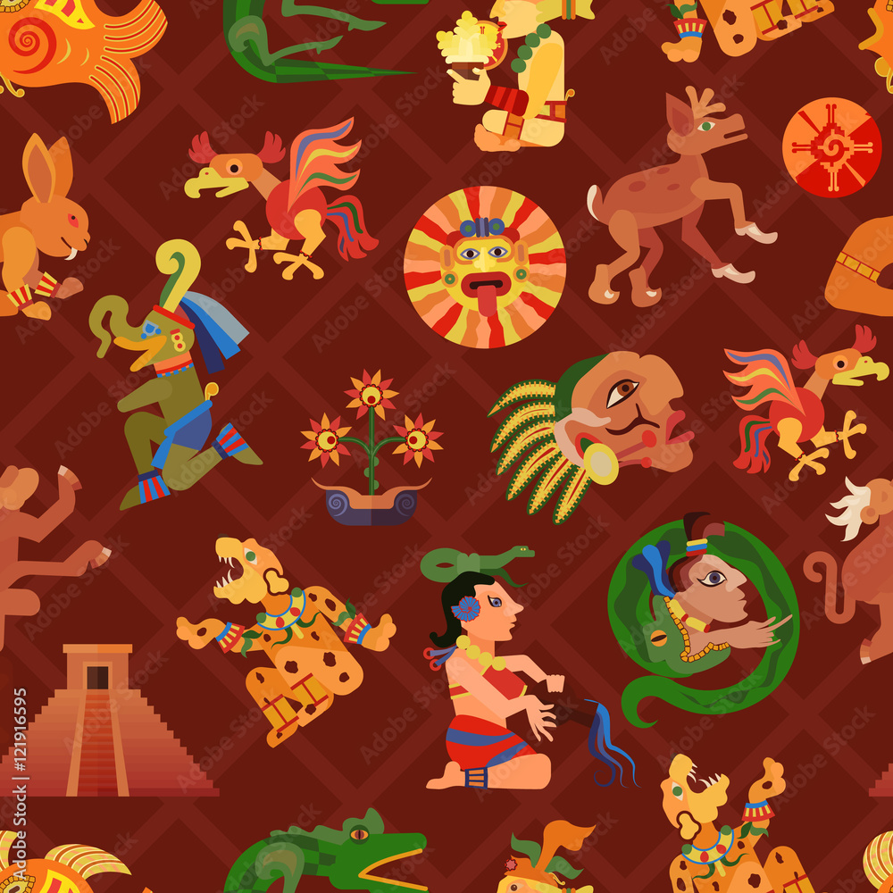 Maya Seamless Pattern Maya Seamless Pattern