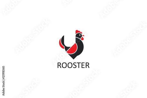 Rooster icons.Vector illustration.