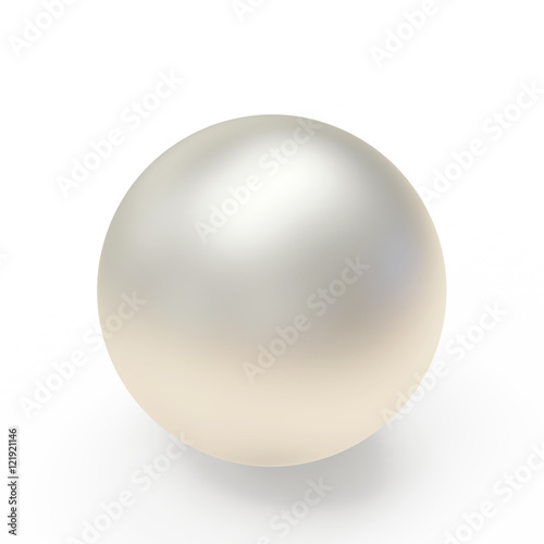 Fotografia Geometric sphere or pearl isolated on white background