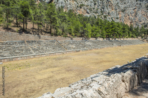 Stadion in der Orakelstätte Delphi, Griechenland photo