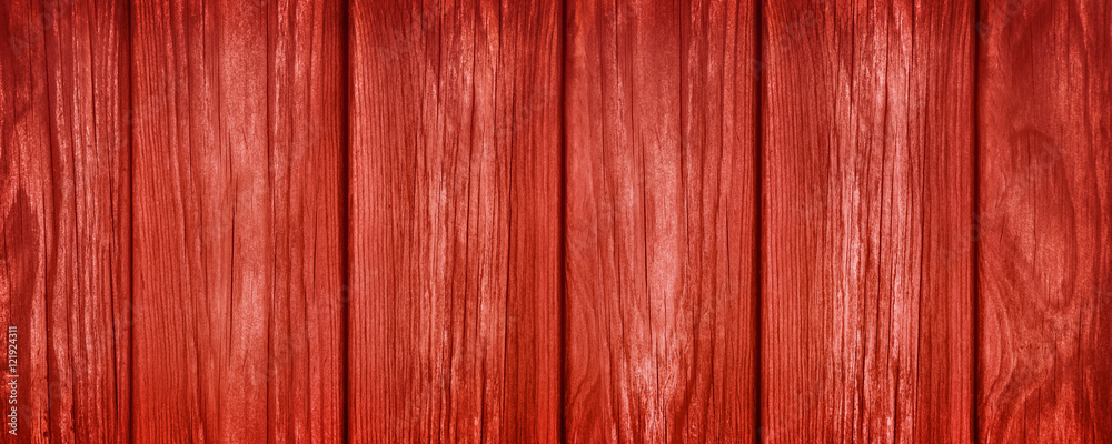 Naklejka premium Red wooden background