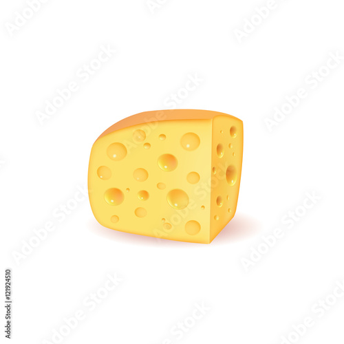 piece of cheese, cheese icon 3d, cheese realistic food, Vector 