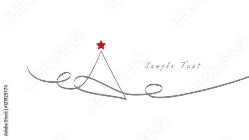 Happy new year. Christmas Tree.