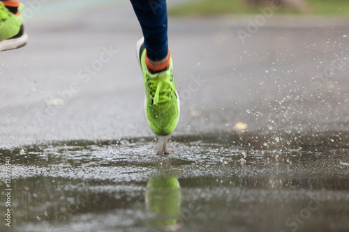 Jogging in the park