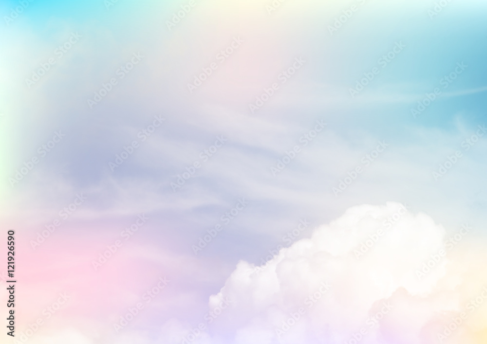 sky and clouds background with a pastel multicolored gradient,nature abstract background