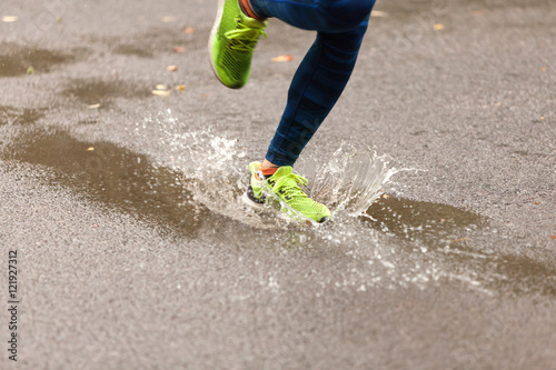 Jogging in the park