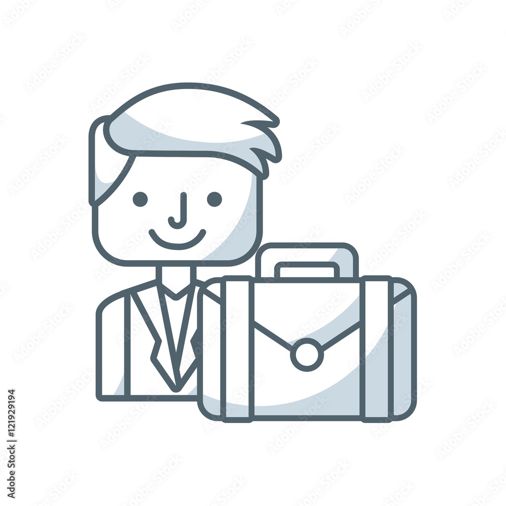 business people success icon vector illustration design