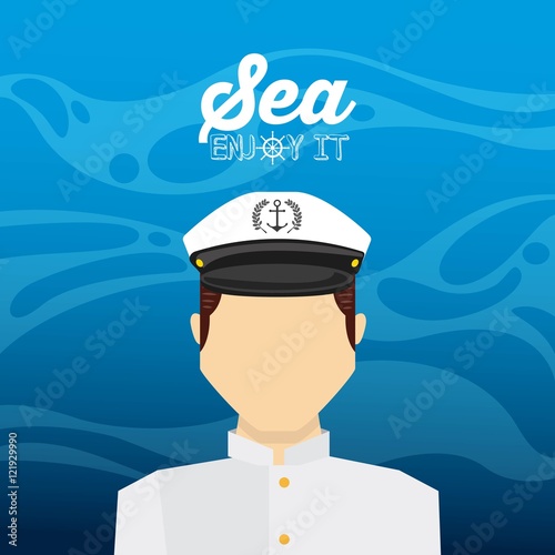 sea life conceptual poster vector illustration design