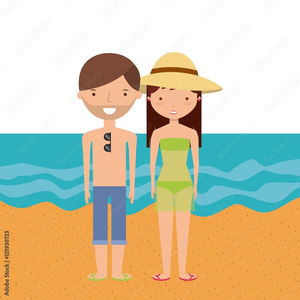 summer holidays enjoy icon vector illustration design