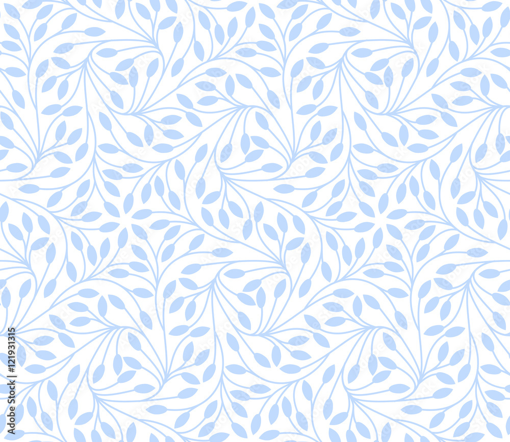 Seamless leaves pattern on white background Seamless leaves pattern on white background