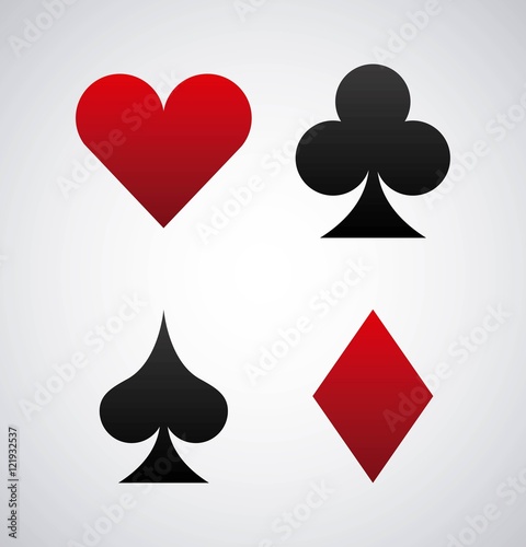 poker cards game casino vector illustration design