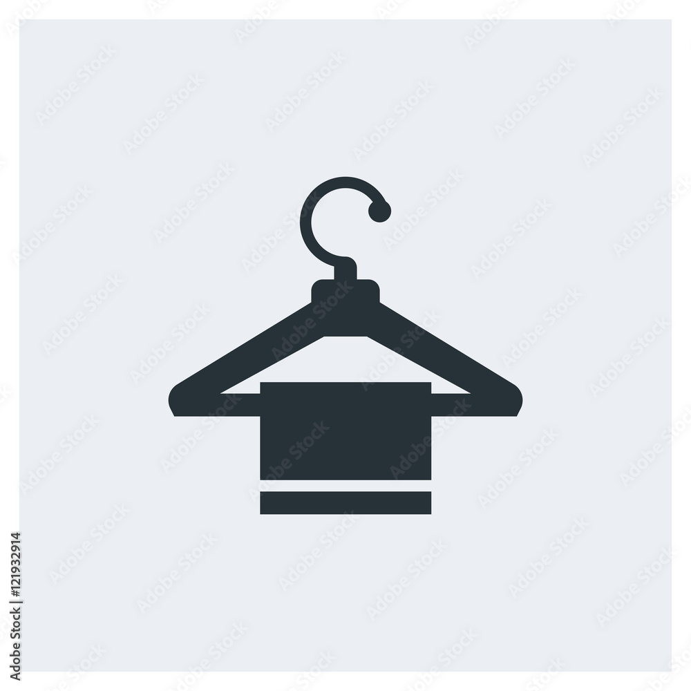 Towel icon, image jpg, vector eps, flat web, material icon, icon with grey background Towel icon, image jpg, vector eps, flat web, material icon, icon with grey background