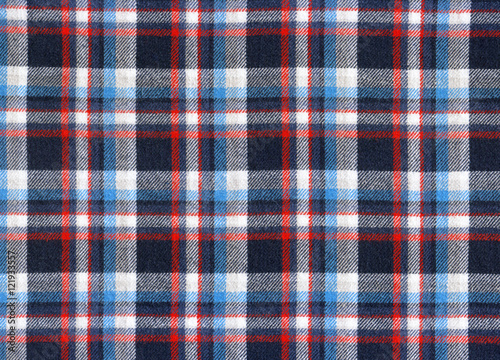 background with plaid fabric