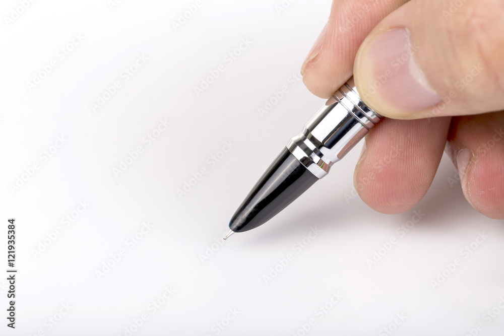 Hand Writing Concept Isolated On White. Hand Writing Concept Isolated On White.