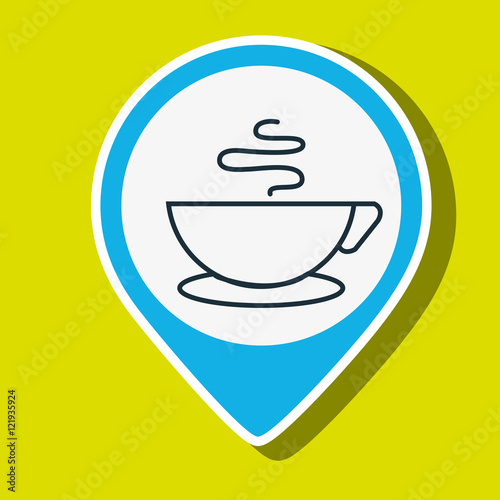 cup coffee hot smoke vector illustration eps 10