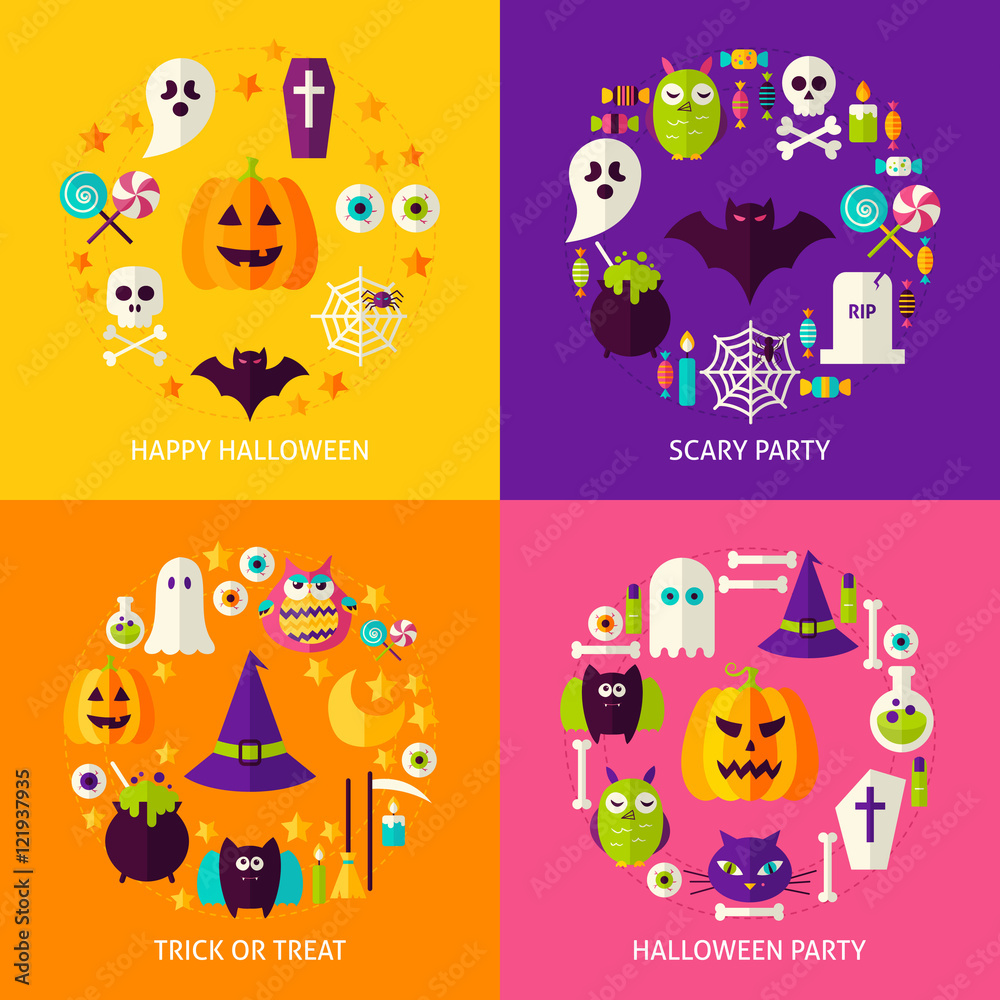 Halloween Holiday Concepts Set