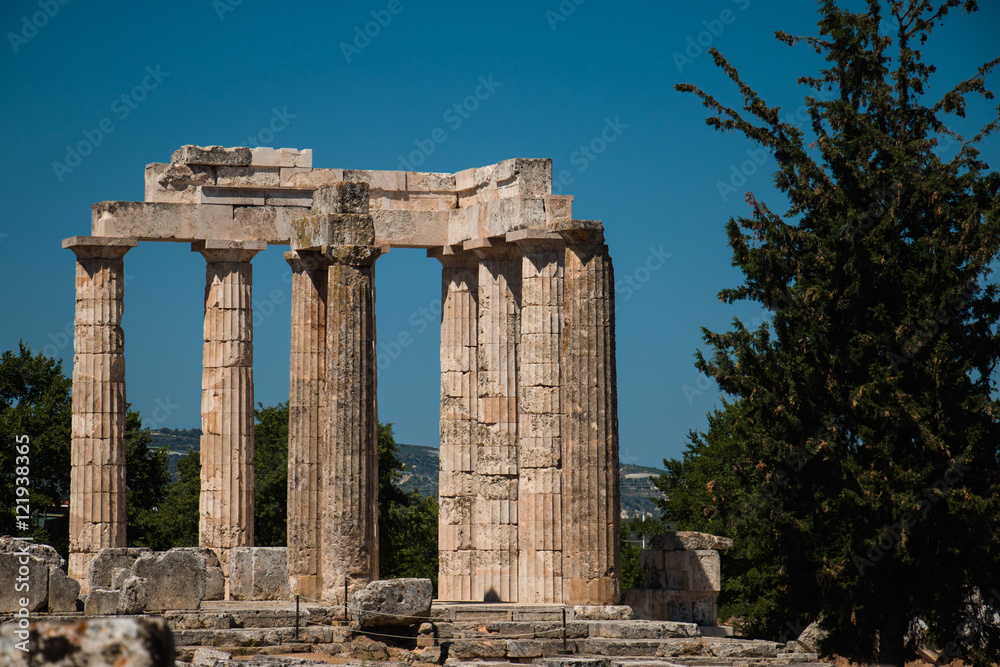 The Temple of Zeus in Nemea, Greece