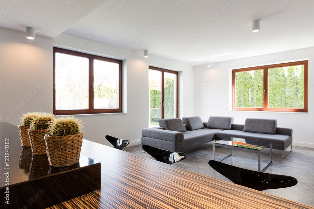 Fototapeta premium Comfortable settee in house
