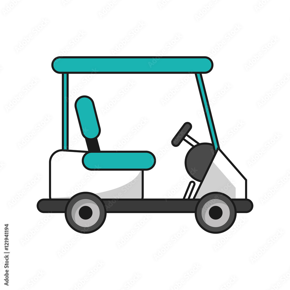 Cart icon. Golf sport competition and hobby theme. Isolated design. Vector illustration Cart icon. Golf sport competition and hobby theme. Isolated design. Vector illustration