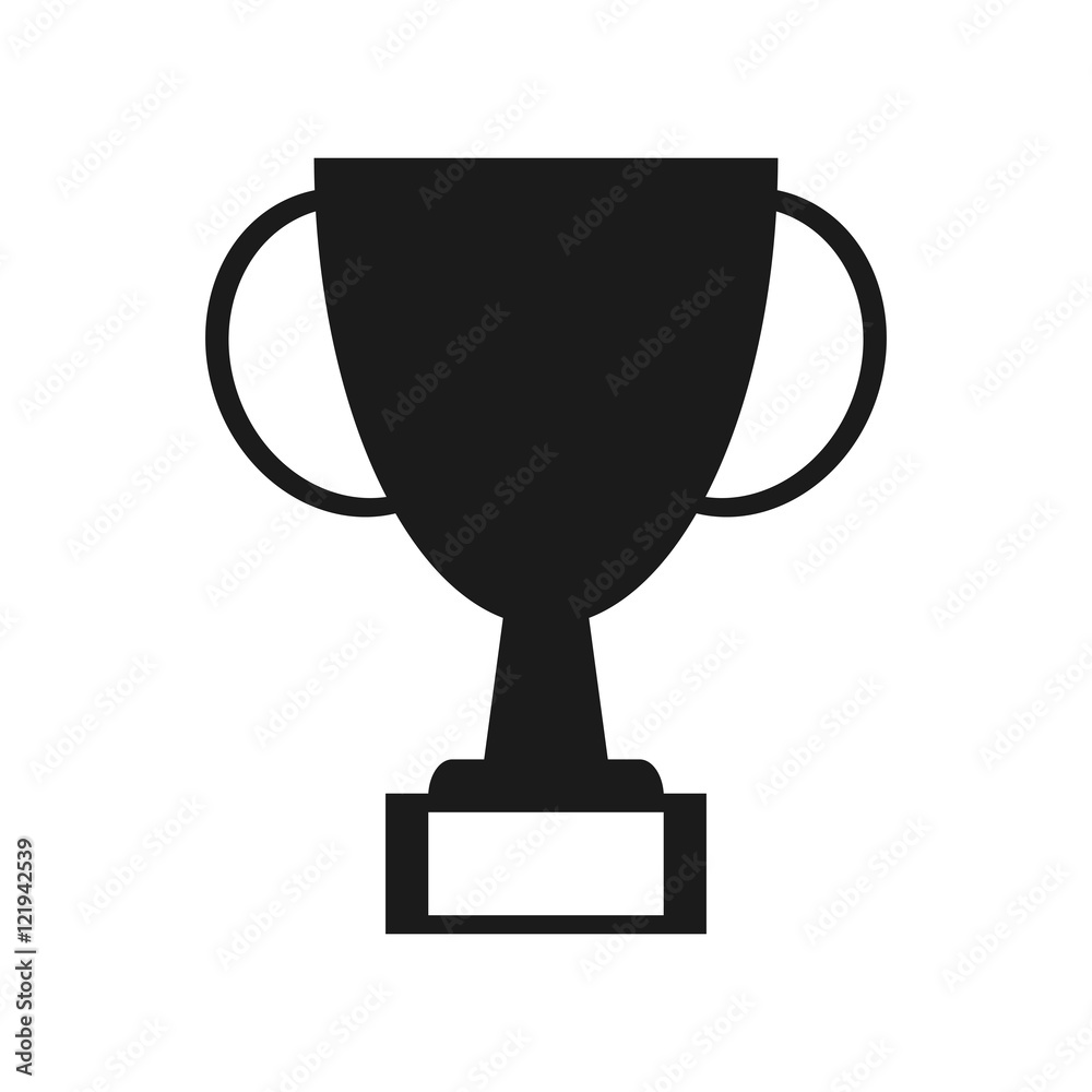 Trophy cup icon. winner competition and success theme. Isolated design. Vector illustration Trophy cup icon. winner competition and success theme. Isolated design. Vector illustration