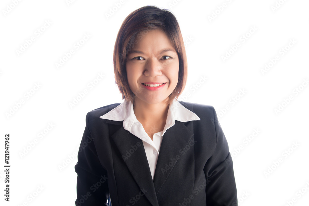 close up face portrait asian business working mom on white background close up face portrait asian business working mom on white background