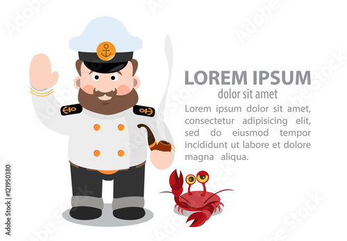 Captain and the crab