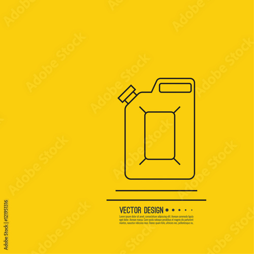 Canister under the petrol