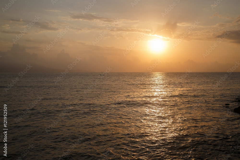 Dawn on the sea