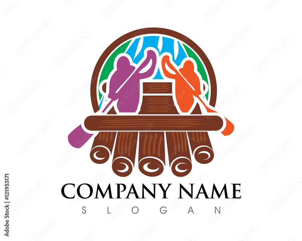 Naklejka premium Raft Logo
