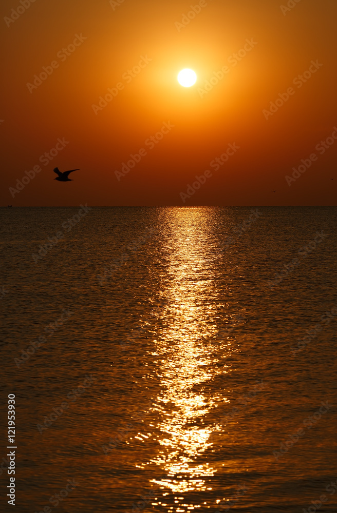 Sunrise over the sea Sunrise over the sea