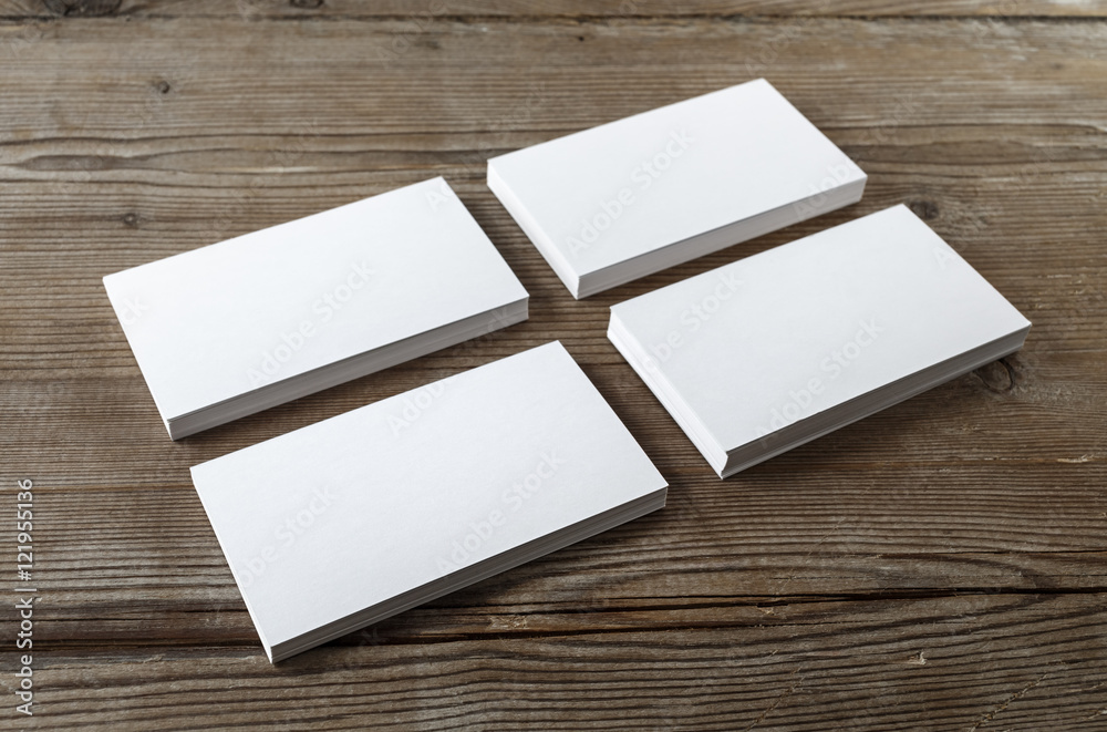Set of business cards Set of business cards