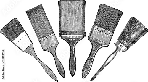 Vintage picture brush