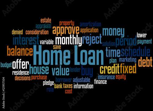 Home Loan  word cloud concept 7